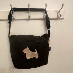 Dixie Bags Scottish Terrier Dog‎ Crossbody Bag Black Purse